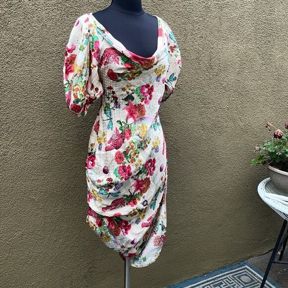 MUKZIN Floral Tiger Print Midi Dress - Picture 10 of 16